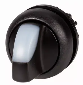 Eaton M22S-WRLK3-W 3-Position Illuminated Toggle Switch, Black and White