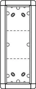 Schneider Electric port frame AP, 3-gang, 133×326 mm, model 1883320
