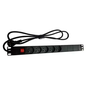 Удлинитель Alantec PZ051U — кабель 1.8 м, 5 розеток перем. тока, 230 В, 16 А, черный