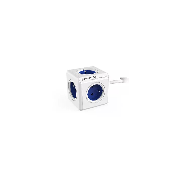 Allocacoc PowerCube Extended 1,5M BLUE Photo 1