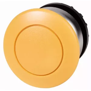 Eaton M22-DP-Y Mushroom Pushbutton Actuator, Yellow, IP66/IP67/IP69