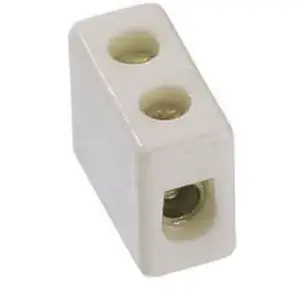 Electrical terminal Bachmann 950.000, porcelain, white, height 12 mm
