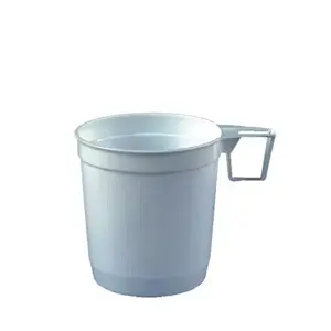 Disposable cup Papstar 12216 — polystyrene 250 ml, white, Ø 8 cm, H 85 mm, pack of 40