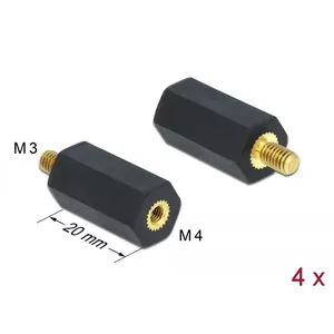 Mounting Kit DeLOCK 60242 Black Plastic