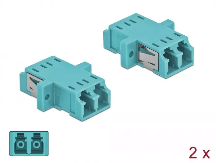 DELOCK LC female–female OM3 fibre adapter 86536 Photo 3