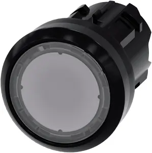 Siemens SIRIUS ACT Illuminated Pushbutton 3SU1001-0AB70-0AA0 Flat Clear 22mm Momentary