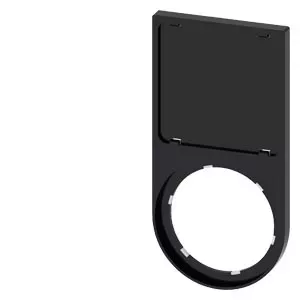 Label holder Siemens 3SU1900-0AT10-0AA0 Black Plastic 29.8x59.8mm