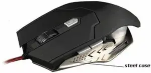 Spēļu optiskā pele Rebeltec FALCON — vada USB savienojums, ergonomisks dizains