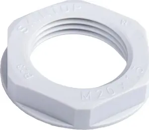 Lapp SKINTOP GMP-GL-M M20 x 1.5 Polyamide Locknut, Glass Fiber Reinforced, Light Grey