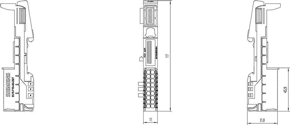Электрическая клемма Siemens 6ES7193-6BP00-0BA1 Photo 2
