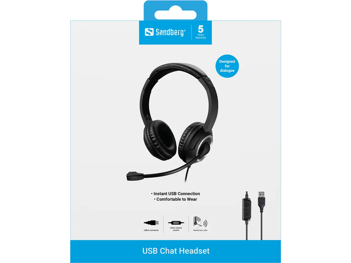 Гарнитура Sandberg USB Chat Headset - Проводная Photo 4