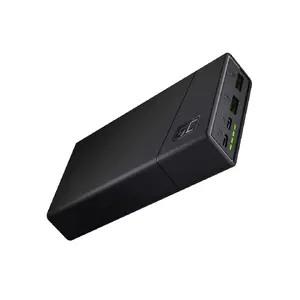 Повербанк Green Cell PBGC03 20000 мАч, LiPo, 18 Вт, USB-C + 2× USB-A, Quick Charge 3.0, PD, чёрный