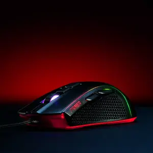 Spēļu pele ADATA XPG PRIMER labrokāja optiskā USB Type-A 12000 DPI melna/sarkana