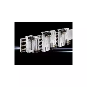 Rittal CB ierīces adapters SV 9345.730 priekš sliedu sistēmām, poliamīds pelēks (RAL 7035), sliedes biezums 5 mm, (P x A) 140 x 345 mm