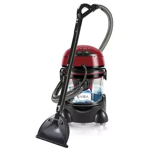 Tvertņu putekļsūcējs MPM MOD-22 — 2400 W, šķidruma tvertne 10 l, putekļu ietilpība 4,5 l, HEPA 13, sausai un mitrai tīrīšanai, 4 riteņi