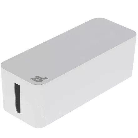 Kabeļu organizators Bluelounge Cablebox Balts Plastmasa