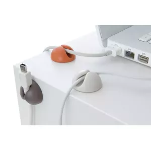 Зажим для кабеля BlueLounge CableDrop Mini, коричневый, ширина 20 мм, упак. 9 шт.