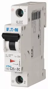Автоматический выключатель Eaton FAZ-C2/1-DC, 1-полюсный, 2А, 250В, тип C