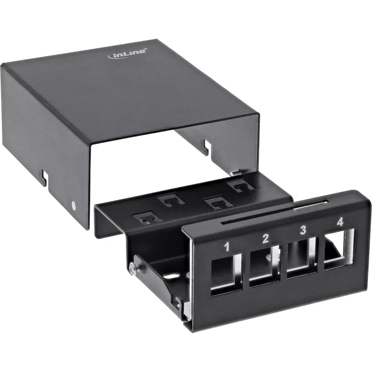 InLine Galda konsolidācijas punkta kaste 4x Keystone RJ45 Photo 3
