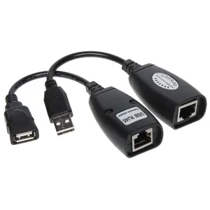 Genway USB-EX-50 USB 2.0 Hub Black RJ-45