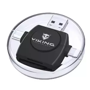 VIKING ČTEČKA PAMĚŤOVÝCH KARET V4 USB3.0 4V1 černá