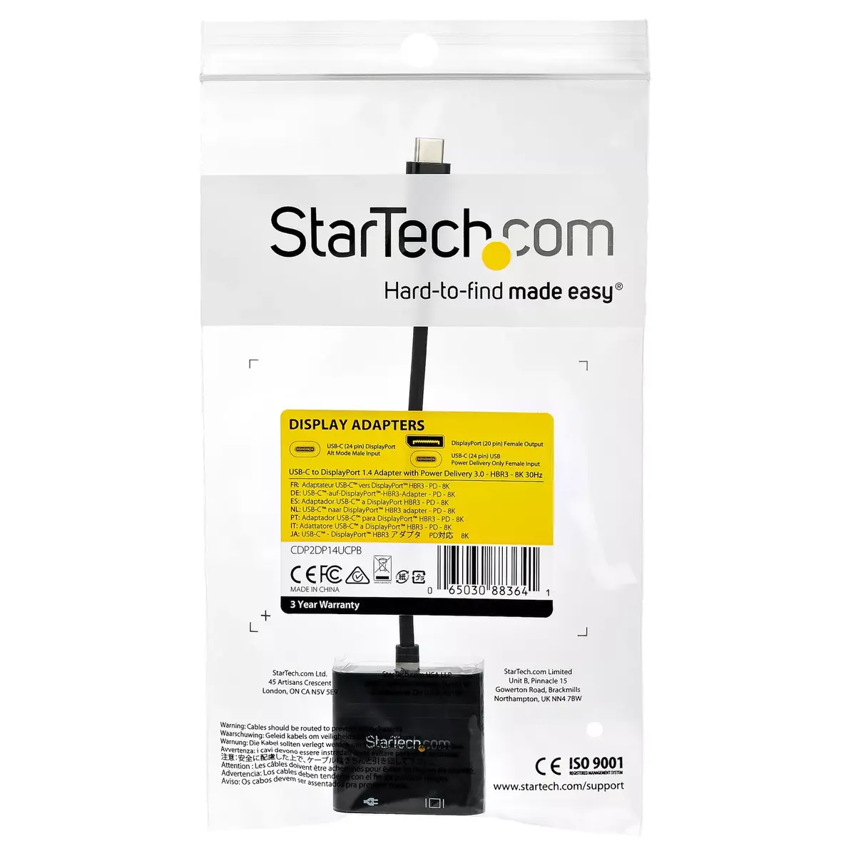 USB C uz DisplayPort adapteris StarTech CDP2DP14UCPB Photo 5