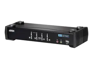 ATEN 4-Port USB DVI KVM Switch with Audio and USB 2.0 Hub