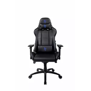 PC gaming chair Arozzi Verona — upholstered padded seat, seat width 55 cm, height 45–54 cm, max load 130 kg, Black/Blue