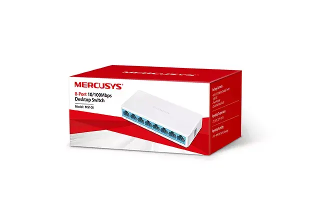 Неуправляемый коммутатор Mercusys MS108 Photo 2