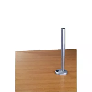 Desk Grommet Clamp Pole Lindy 450mm Silver
