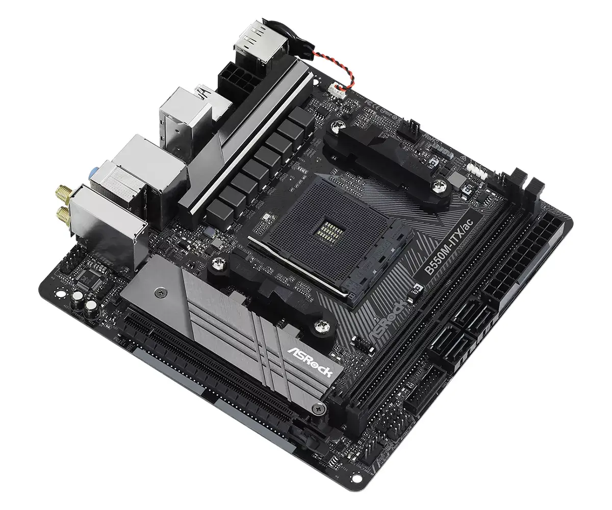 Pamatplate Asrock B550M-ITX/ac, 90-MXBDH0-A0UAYZ Photo 3