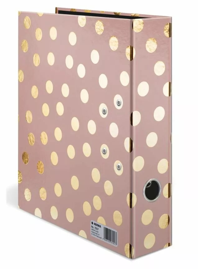 Ringbinders HERMA 7057 A4 Zelta Rozā