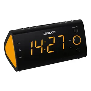 Цифровой FM-радиоприемник с часами Sencor SRC 170 OR и LED-дисплеем