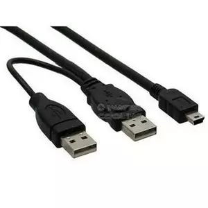 USB 2.0 Y кабель питания PREMIUMCORD ku2y02 A/M + A/M — Mini-B 0.4–0.5 м