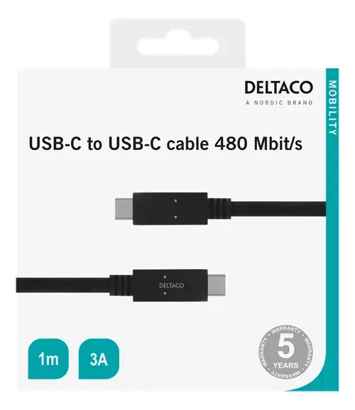 USB kabelis Deltaco USBC-2001M Photo 2