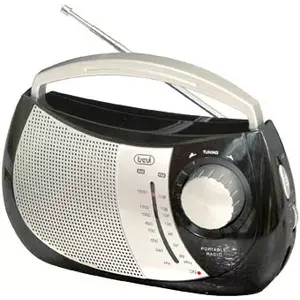 Pārnēsājama radio Trevi RA 764 — AM/FM, 88–108 MHz, 0,5 W RMS, C baterijas, melna, 207×62×110 mm