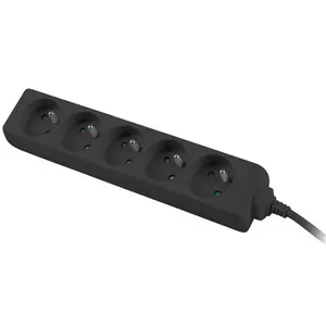 Удлинитель PREMIUMCORD ppa5-03bk 3 м, 5 розеток, 230 В, чёрный