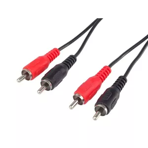 Аудиокабель PremiumCord KJACKCMM2-10 10м 2xRCA Черный Красный