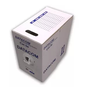 Network Cable DATACOM FTP Wire CAT5E PVC Eca 305m White 12001