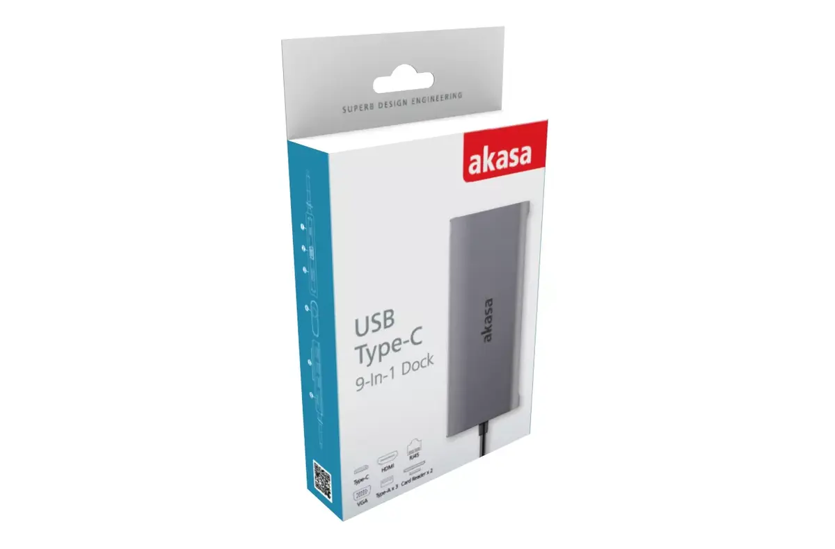 Docking Station Akasa USB Type-C 9-In-1 Photo 5