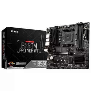 Motherboard MSI B550M PRO-VDH WIFI AMD B550 Socket AM4 Micro ATX