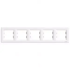 Пятикратная рамка Schneider Electric Asfora, белая