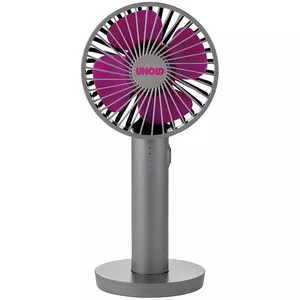 Unold Breezy II Grey, Purple 10 cm Handheld fan