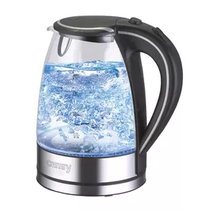 Electric kettle Camry CR 1290 — glass housing, 1.7 L capacity, 2000 W, adjustable temp, water level indicator
