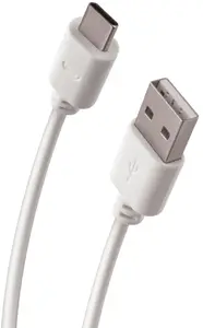 Atjaunots USB kabelis Forever Mini-USB B uz USB C 1 m balts USB 3.2 Gen 1