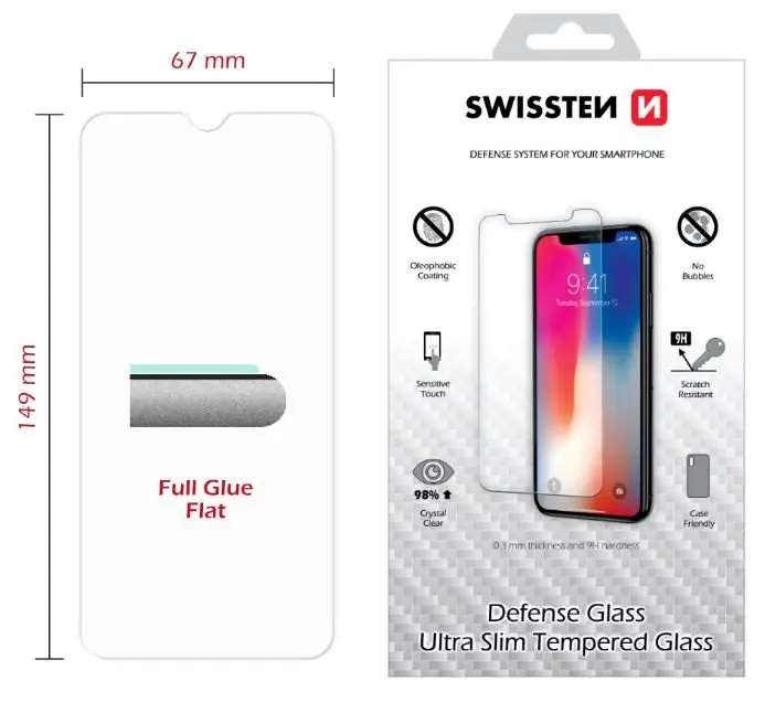 Ekrāna aizsargs SWISSTEN priekš Huawei Y6p