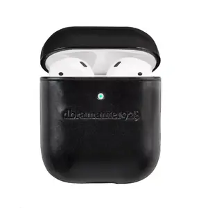 Leather charging case for AirPods by d bramante — Copenhagen (Black)