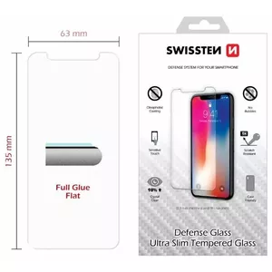 Защитное стекло SWISSTEN для iPhone X / XS — закалённое 9H, толщина 0,33 мм