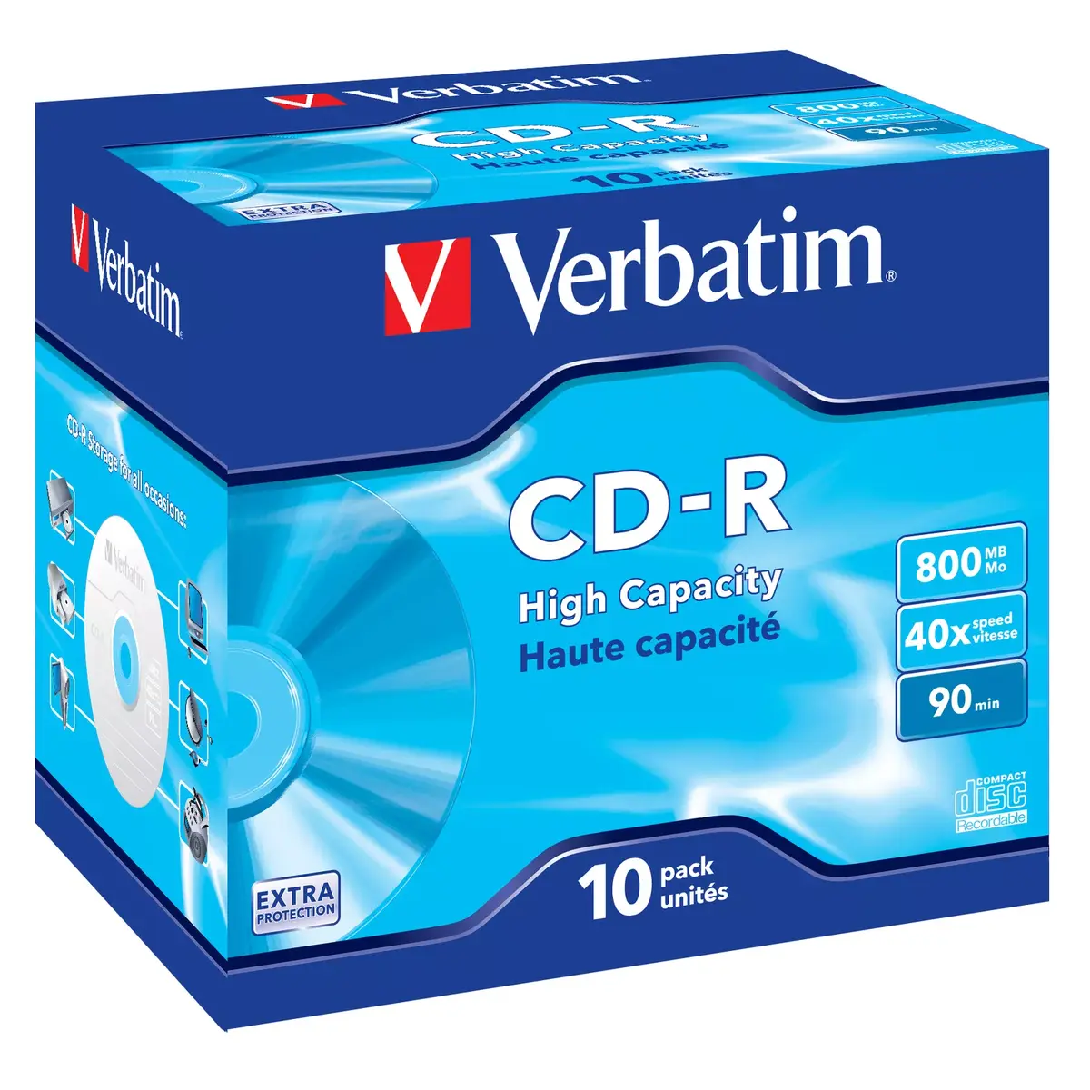 CD-R Verbatim Augstas kapacitātes 800 MB 40x Photo 2