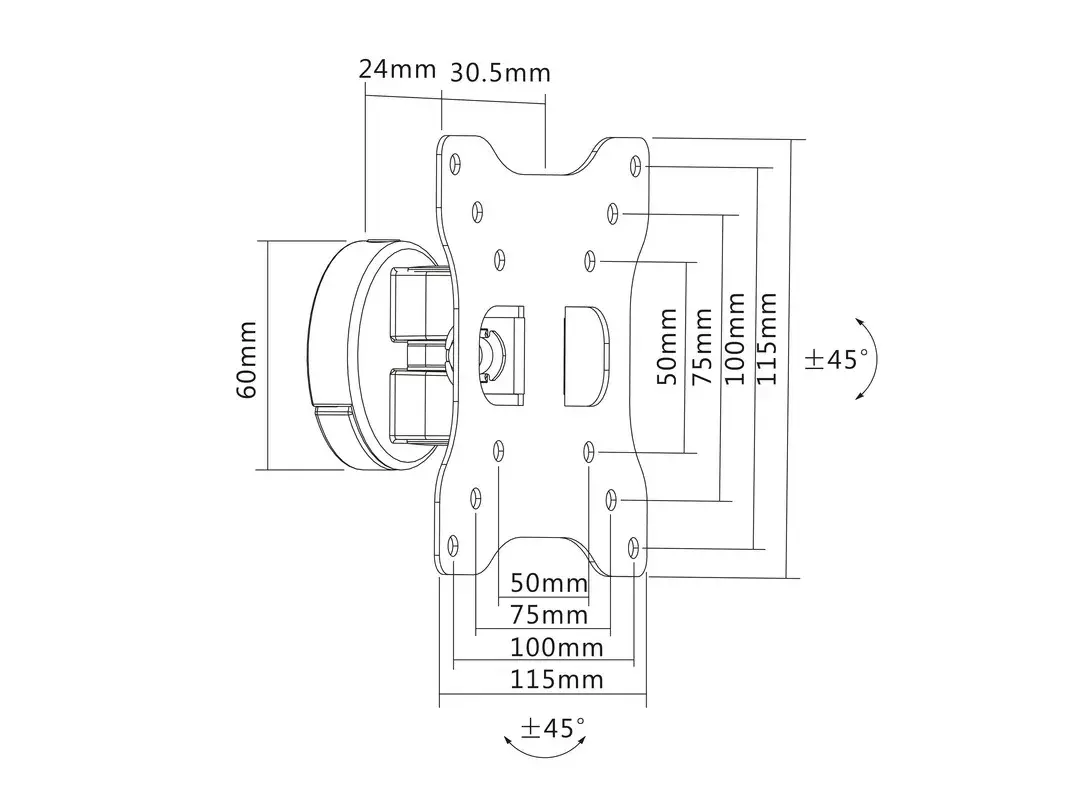 Крепление с полным движением Multibrackets M VESA I 50 75 100 Photo 7